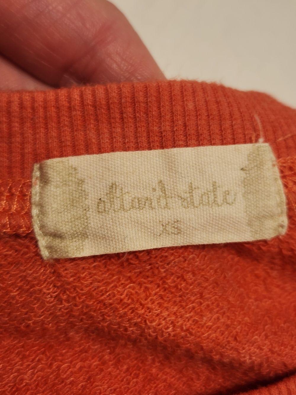 Altar’d State Raglan Sweatshirt - Rust Orange XS - Picture 3 of 8